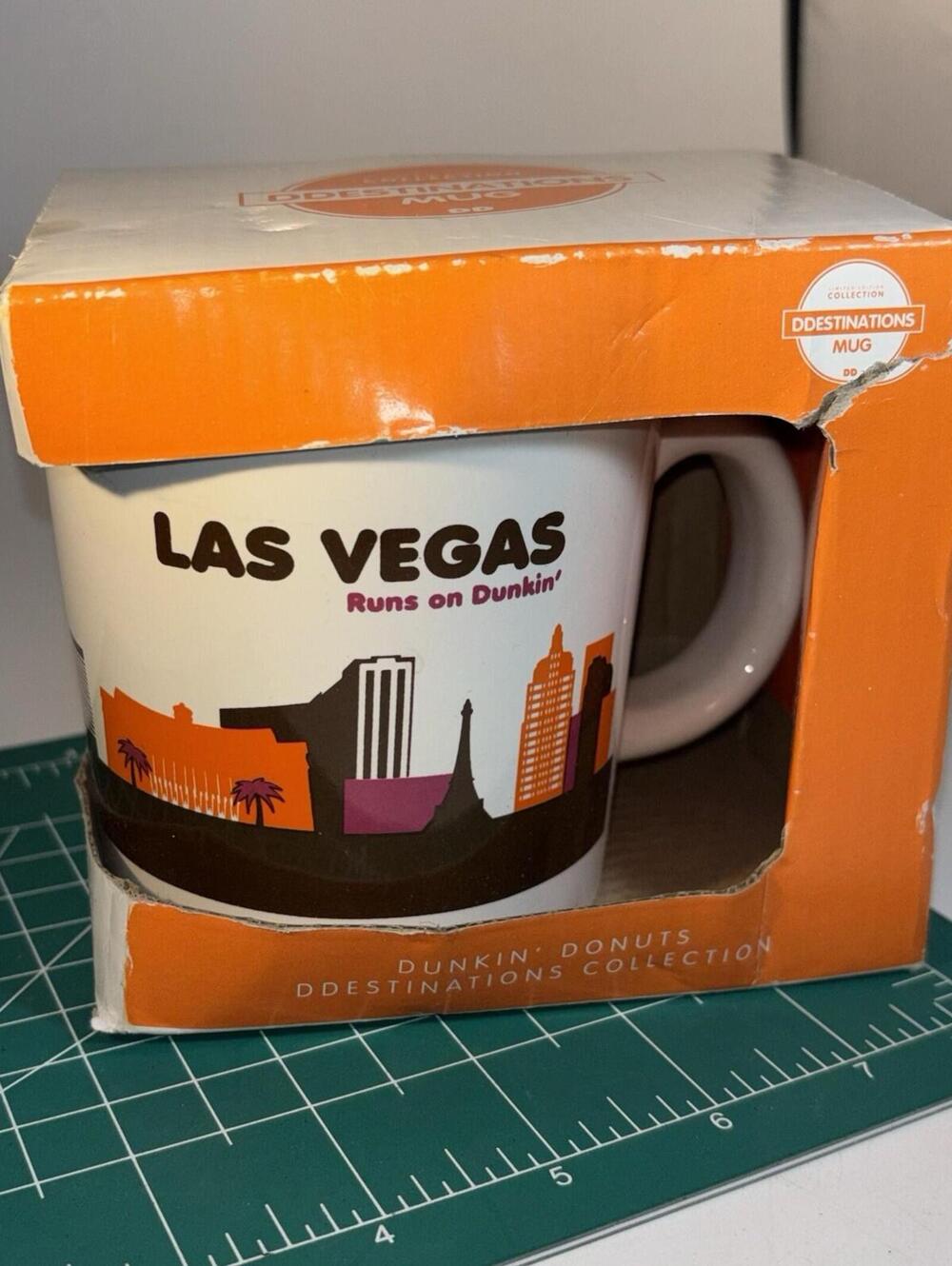Dunkin Donuts Las Vegas  Destinations Collection 14oz Coffee Tea Mug Cup 2012